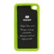 GlitterPulver TPU-Gummicover til iPhone 4 4S - Grøn