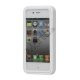Dobbelt iPhone 4 / 4S Cover til både for- og bagside i TPU gummi - Hvid, Hvid