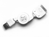 Sammentrækkeligt USB kabel til iPhone/iPod